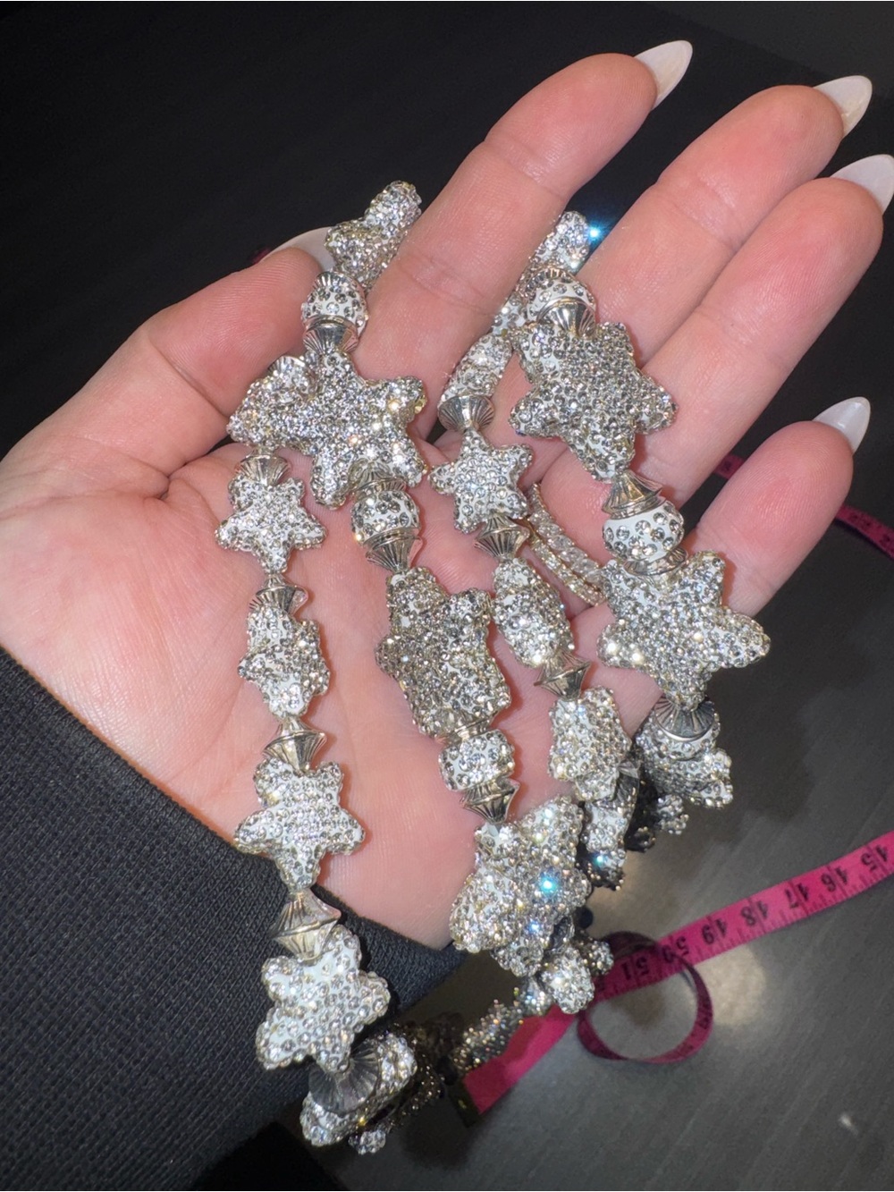 Howss StarFall Rhinestone Star Chain Belt - Picture 7 of 7